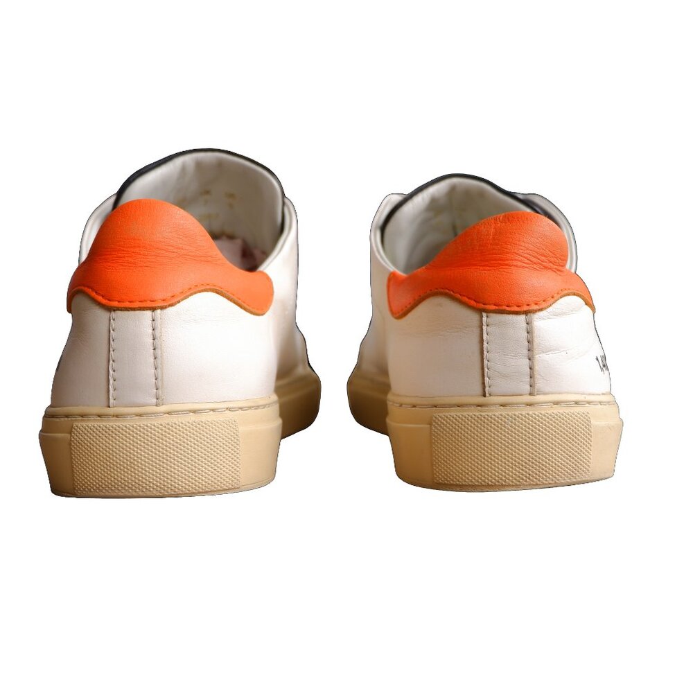 Axel Arigato White/Orange Leather Sneakers Size 8 US Mens - Picture 7 of 15